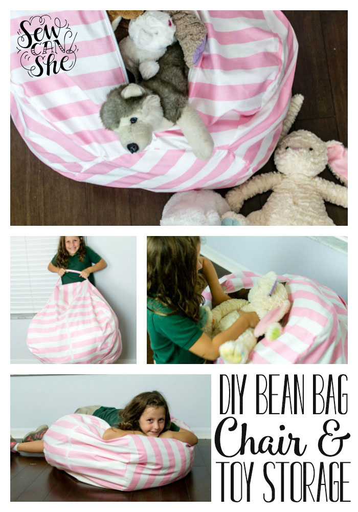 cuddly toy bean bag storage