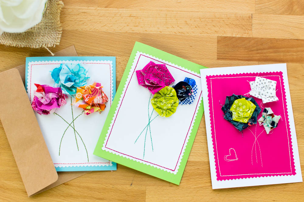 Sew A Diy Mother S Day Card 3 Simple Flower Techniques Using Scraps Sewcanshe Free Sewing Patterns And Tutorials,Diy Ikea Platform Bed With Storage