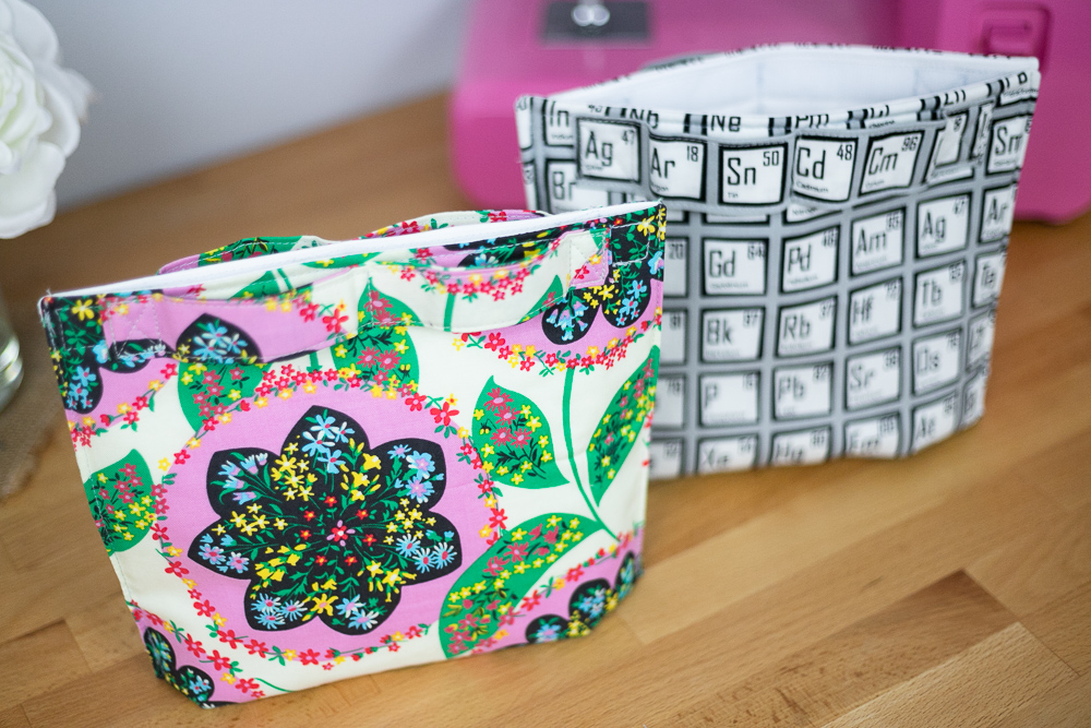 How to Sew a Fabric Storage Bin - free sewing pattern!