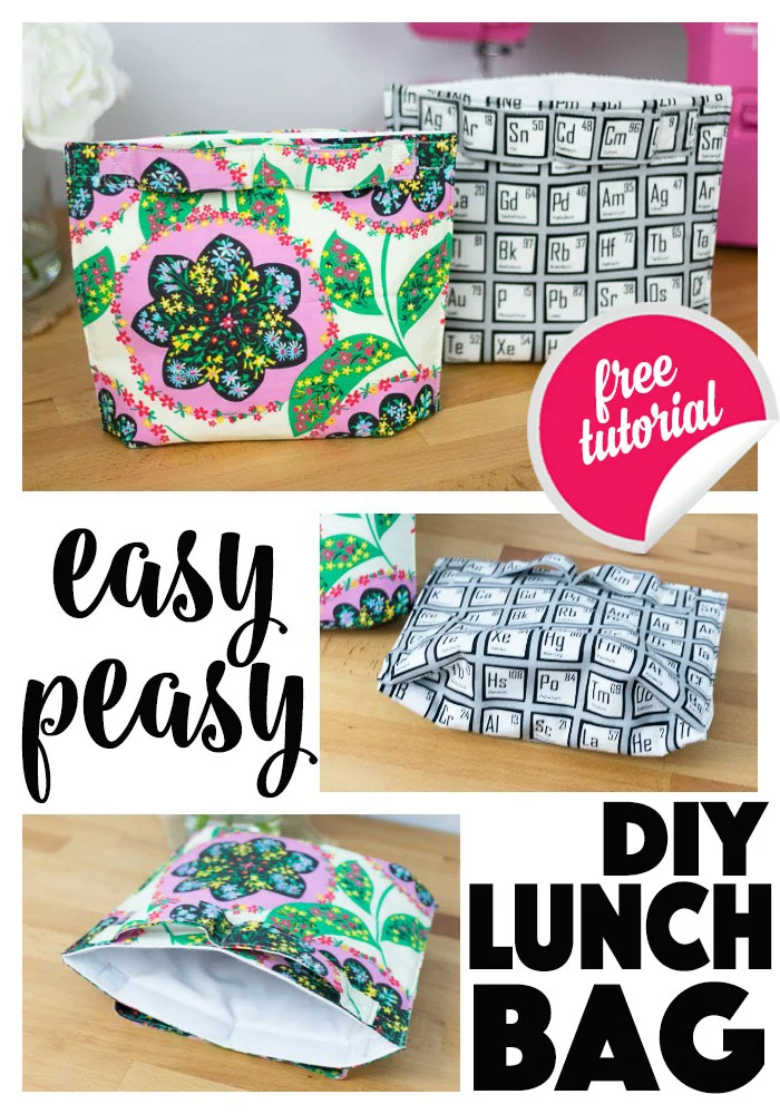 Easy Peasy Lunchbag Free Sewing Tutorial — SewCanShe Free Sewing