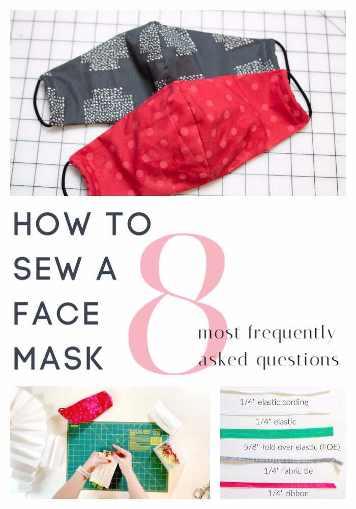 How To Sew A Face Mask 8 Of Your Most Frequently Asked Questions Answered Sewcanshe Free Sewing Patterns Tutorials - Best Diy Face Mask Pattern