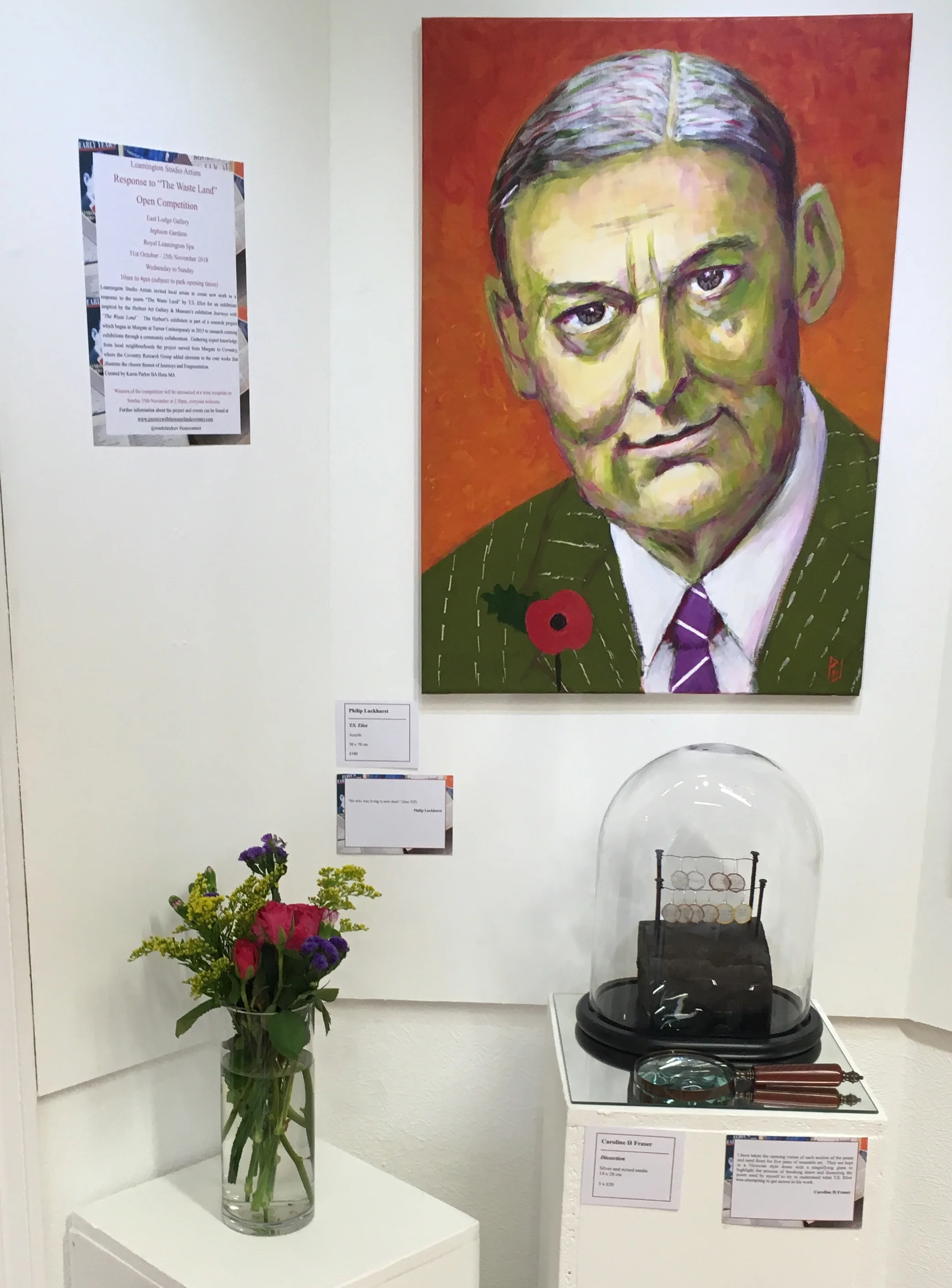 T.S Eliot Entrance to Exhibition- Leamington Studio Artists.jpg