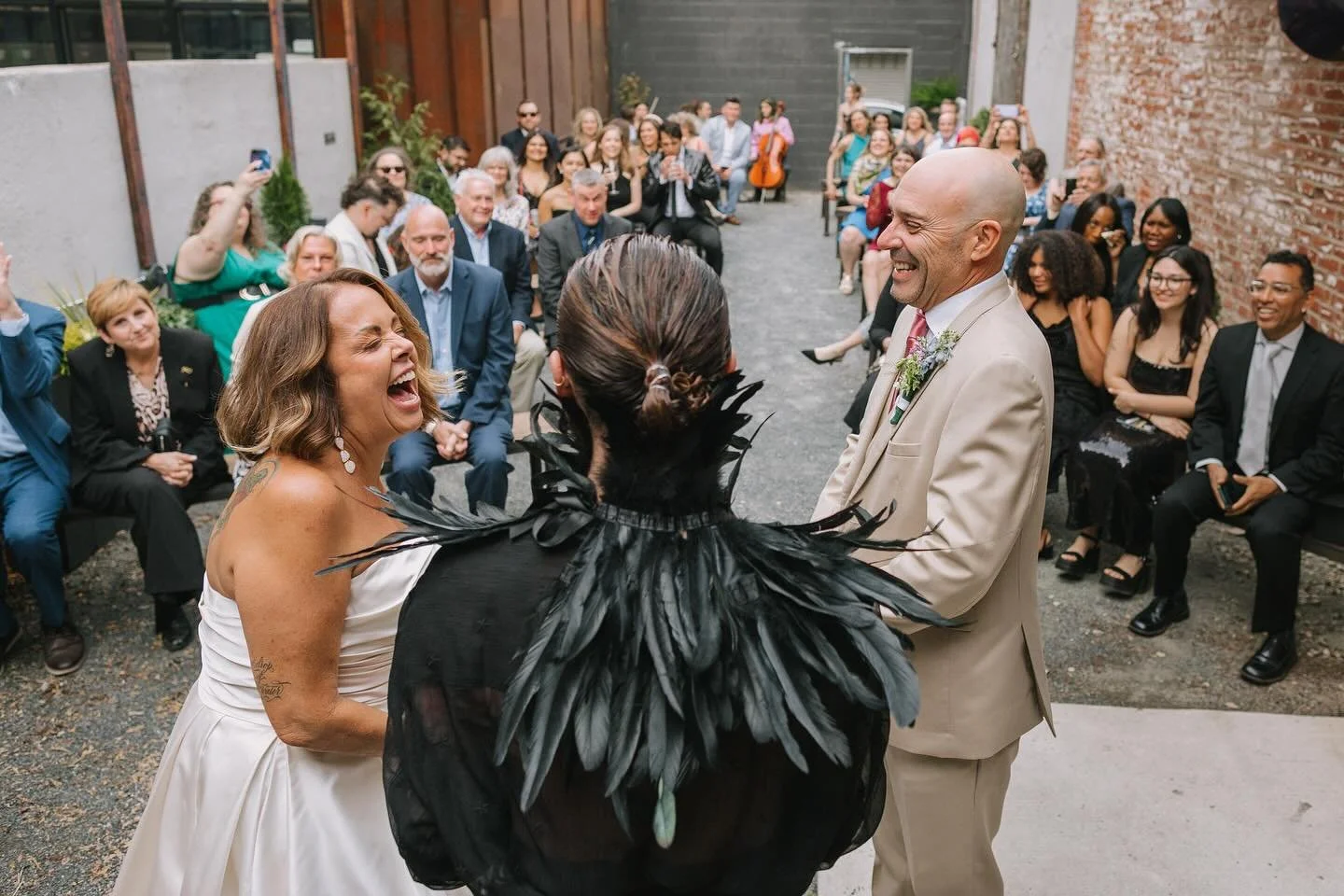 Dan &amp; Molly&rsquo;s ceremony @starboltphilly left our hearts so full, we are still beaming from the joy of their day.