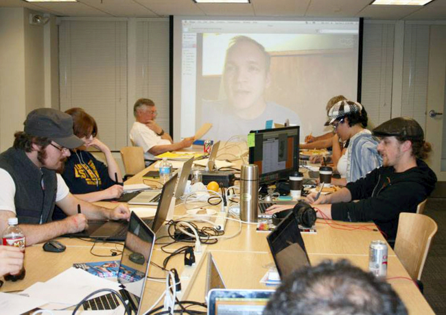 The Pennsylvania College of Art & Design holds Skype sessions with other artists during the 24-hour Comics Day Challenge in Lancaster. Several students, alumni and faculty create their own 24 graphic novel page in 24 hours starting Saturday, Oct. 4. SUBMITTED