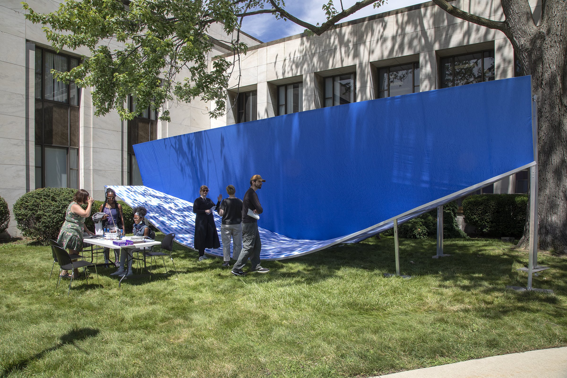 1000 Skyshapes, installed at Detroit Public Library, Main Branch