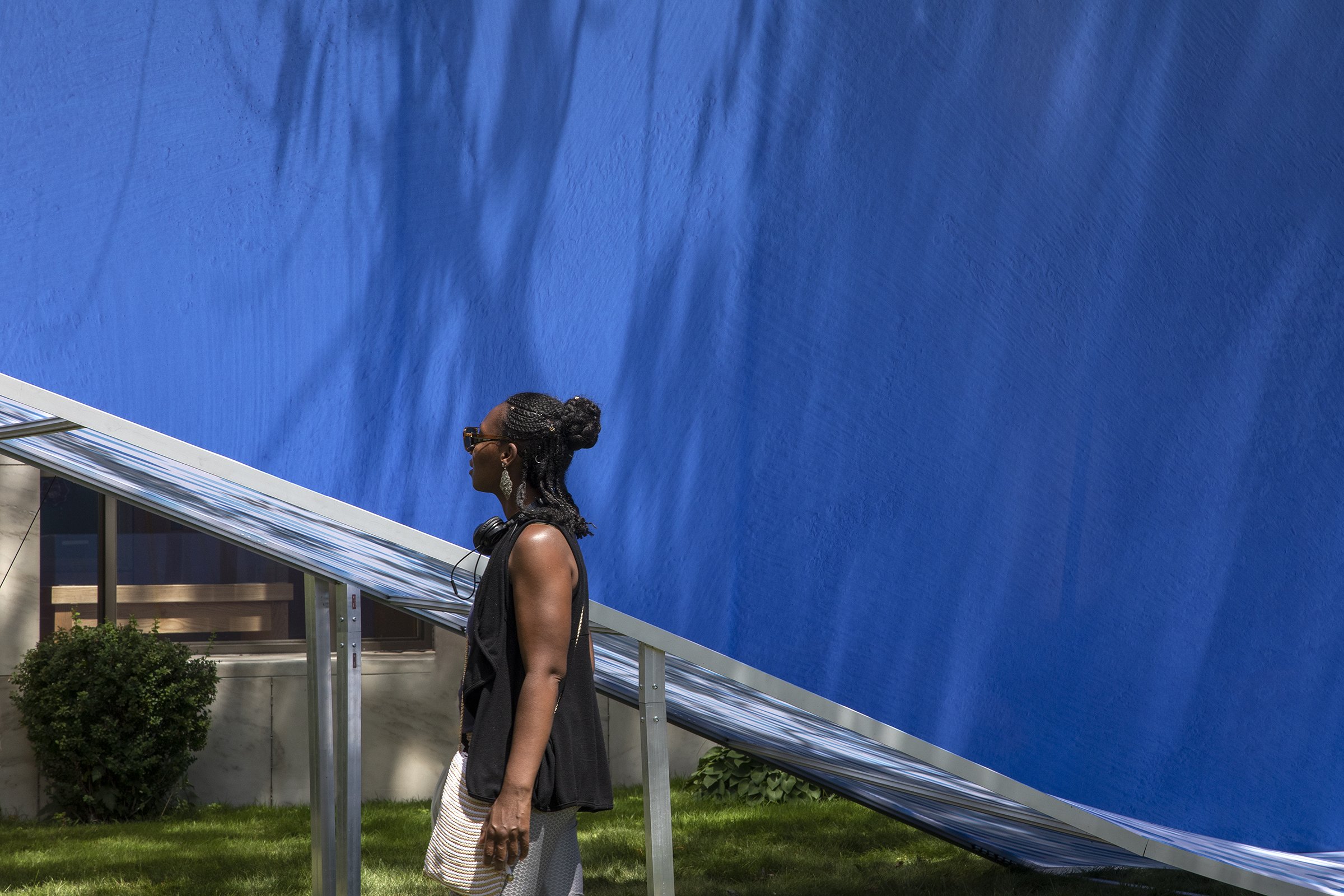 1000 Skyshapes, installed at Detroit Public Library, Main Branch