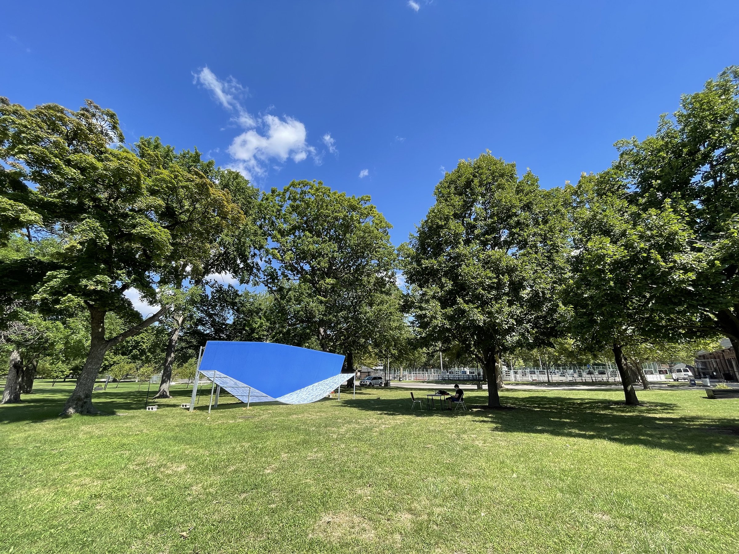 1000 Skyshapes, installed at Clark Park