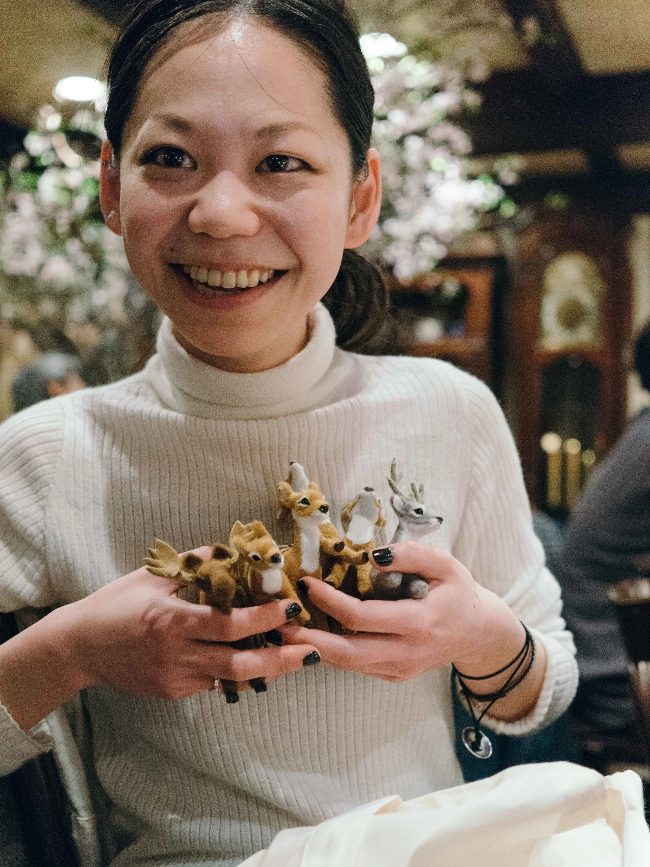 Akari with gifts from Michigan