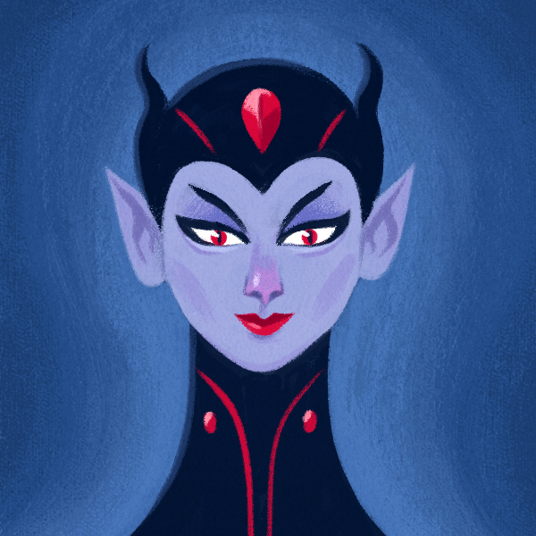 Me as the Evil Queen. Illustration by Kyle Webster.