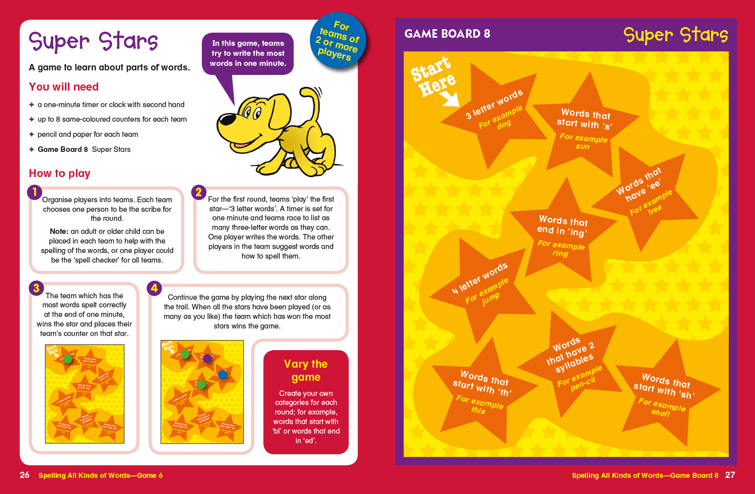 Sample spread from Word games level 2