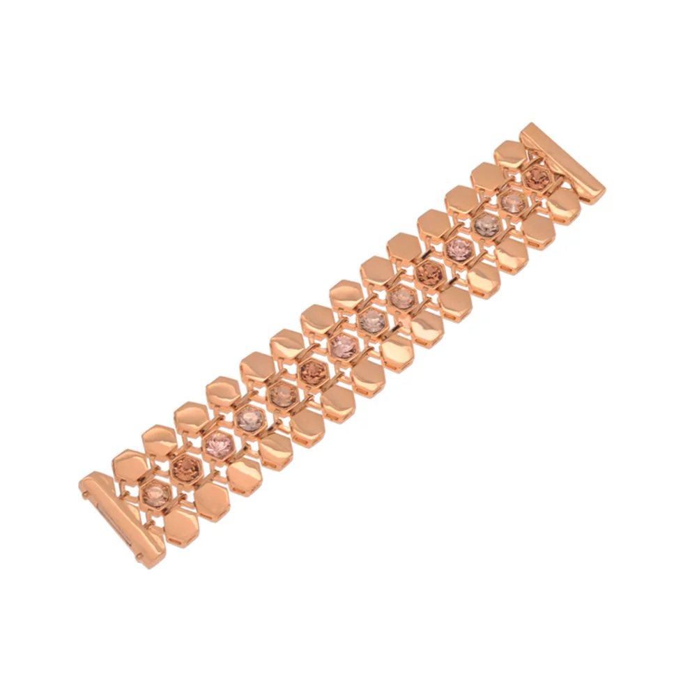 <p><strong>BOLD</strong></p> 3-ROW BRACELET