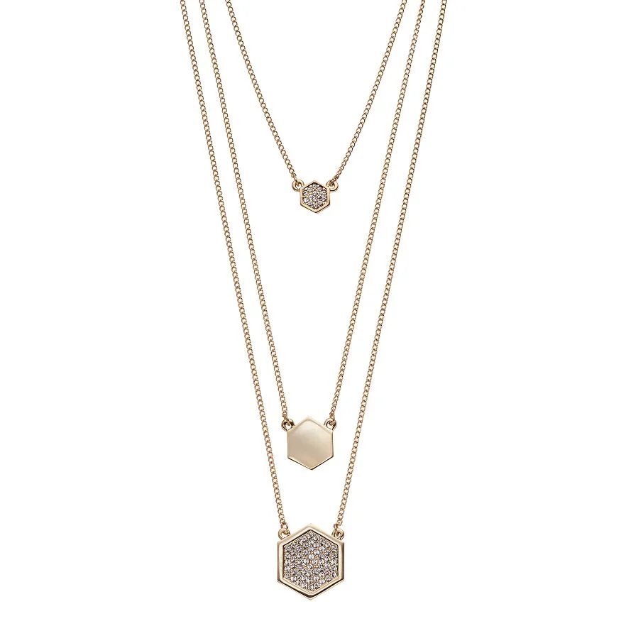 HEXAGON MULTISTRAND NECKLACE