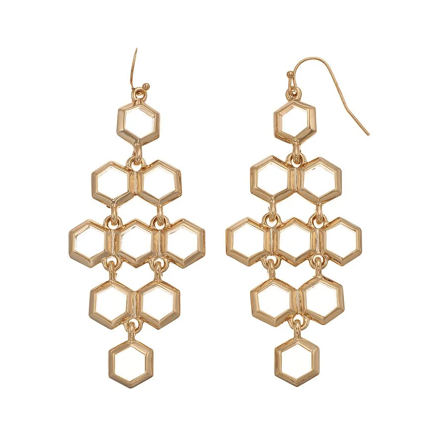 HONEYCOMB KITE EARRINGS