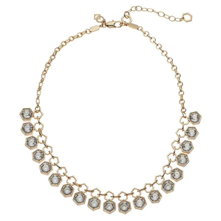  HEXAGON COLLAR NECKLACE
