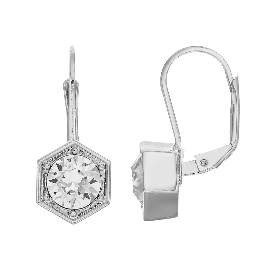 HEXAGON DROP EARRINGS