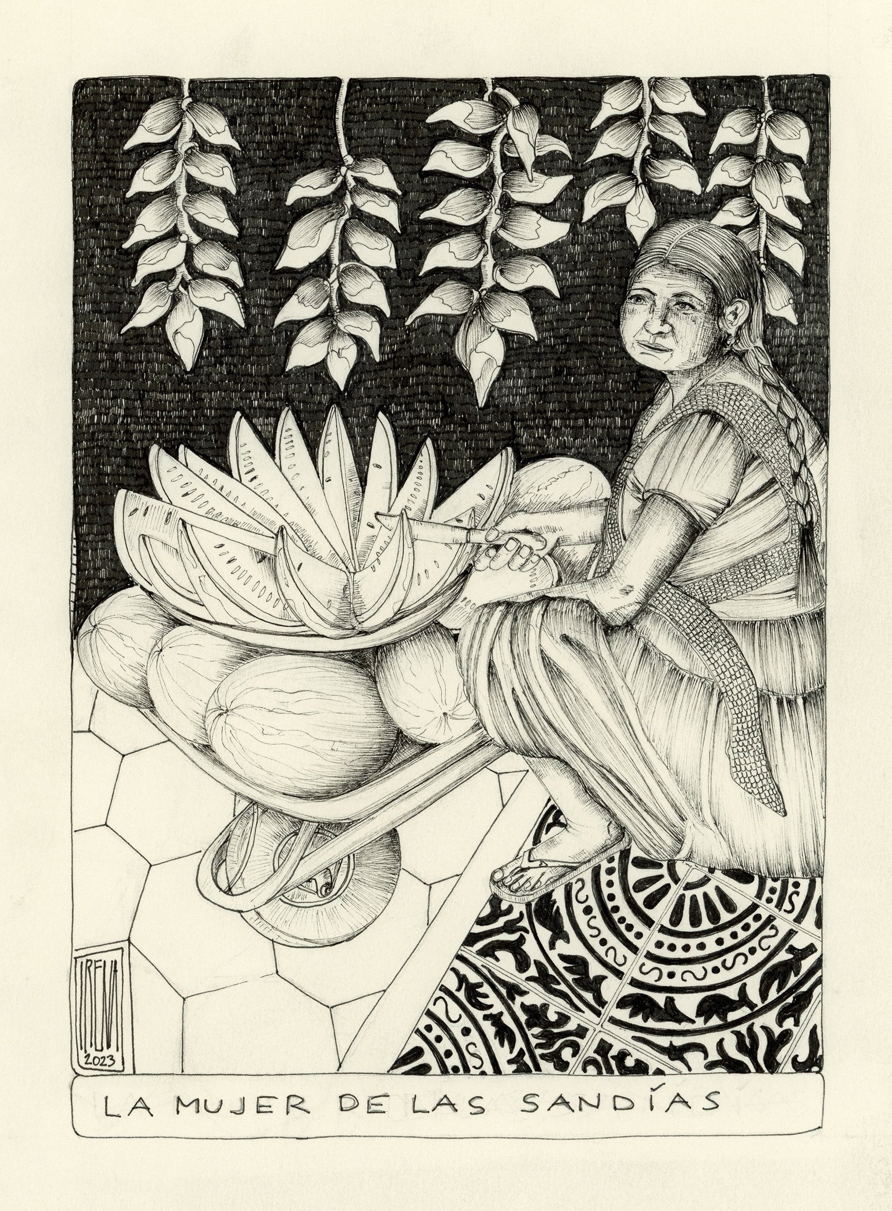"la mujer de las sandias"