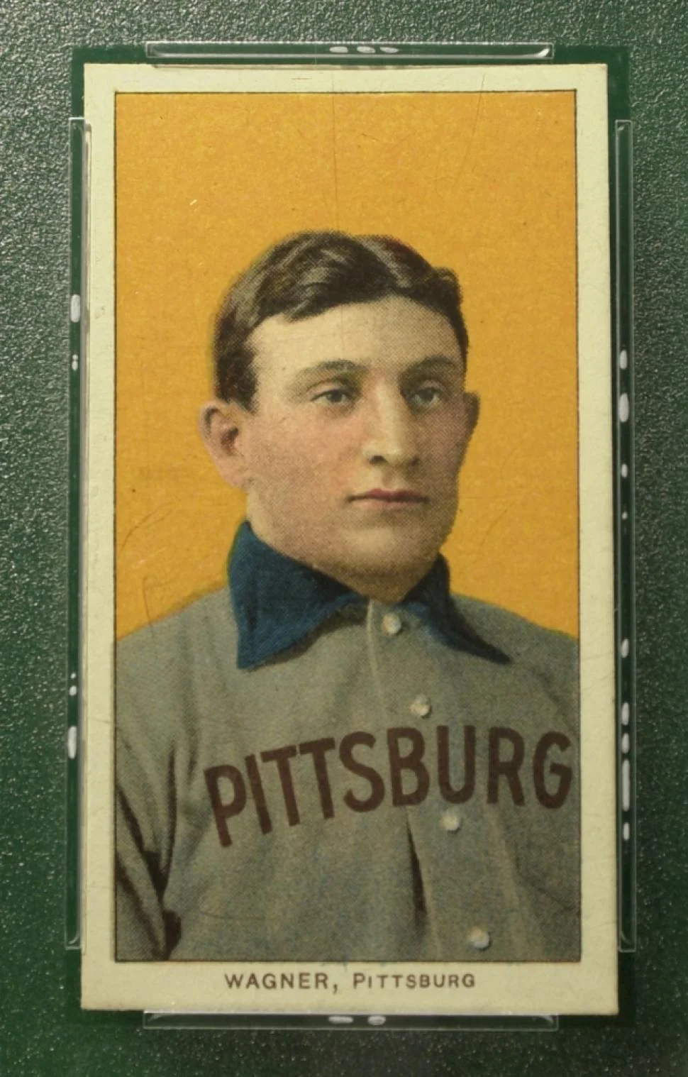 The T206 Honus Wagner, possibly the most famous baseball card of all time.