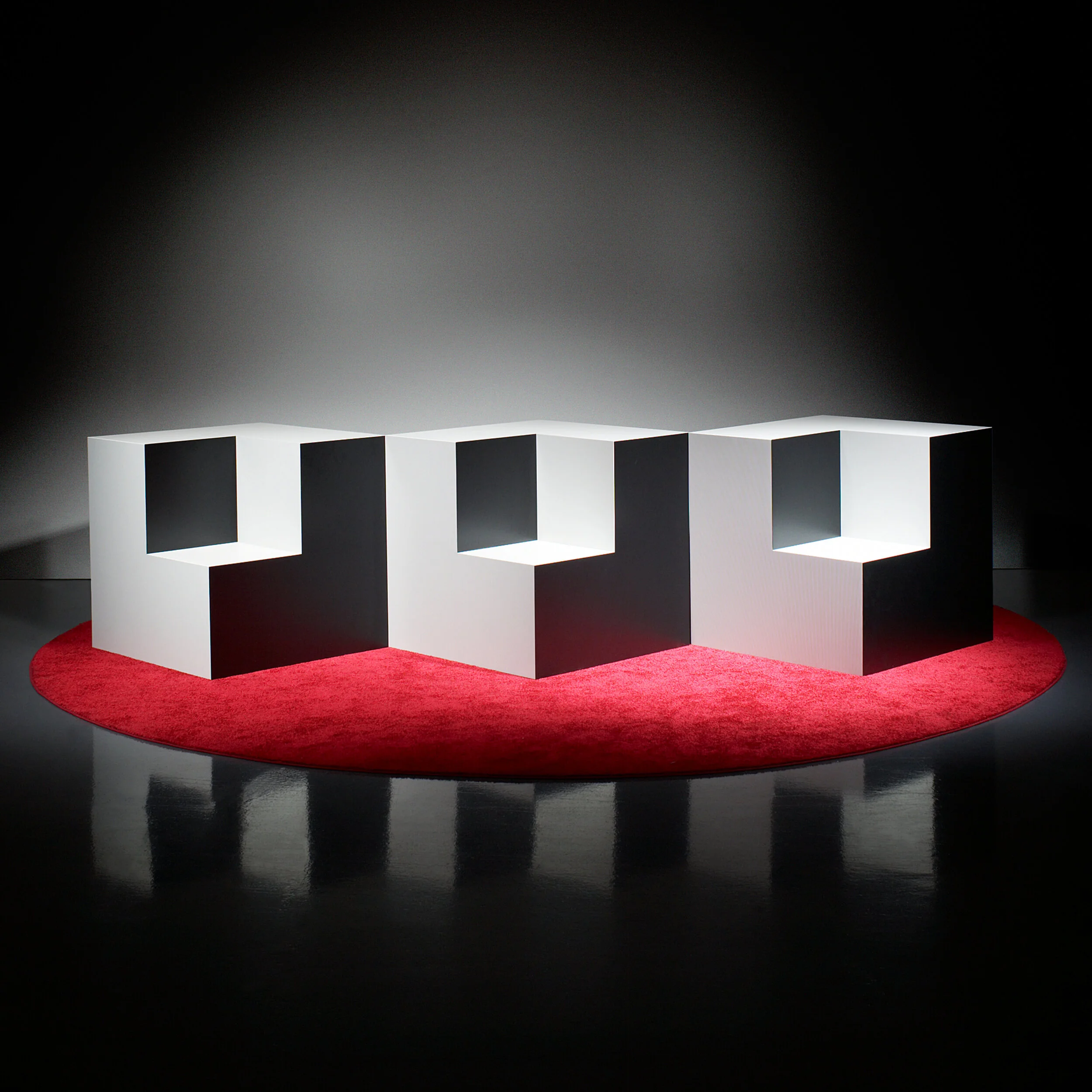 Set of 3 Cubo seats by Massimo Vignelli for Formica - Make an offer