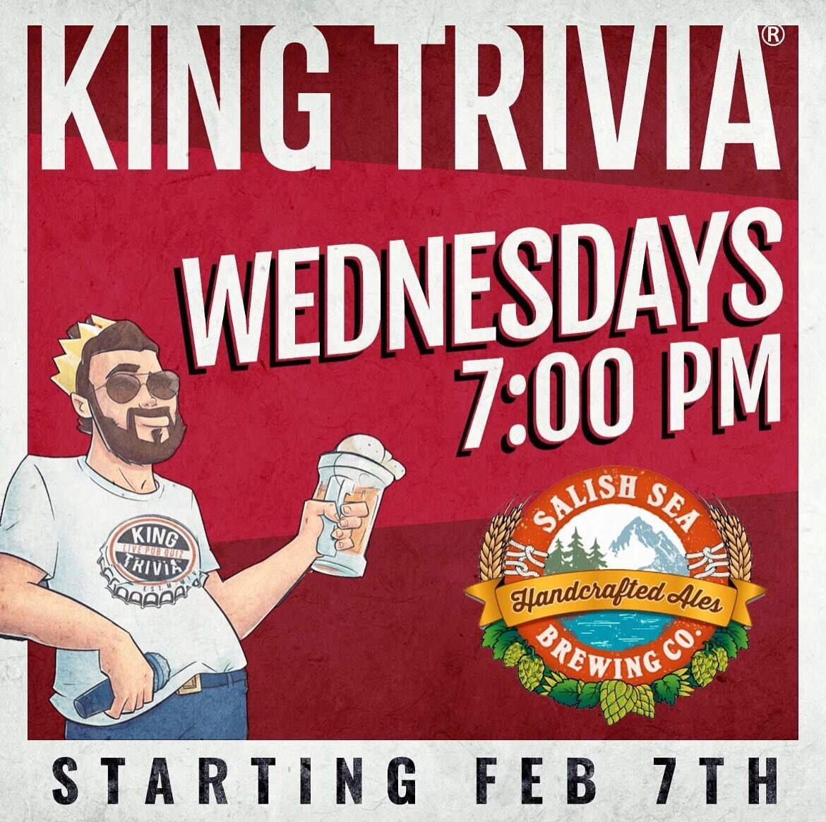 We are open for Trivia tonight with @kingtrivia Bring your Valentine ❤️

Question of the day: Which U.S. state is home to Dr. George Washington Carver Edible Park?