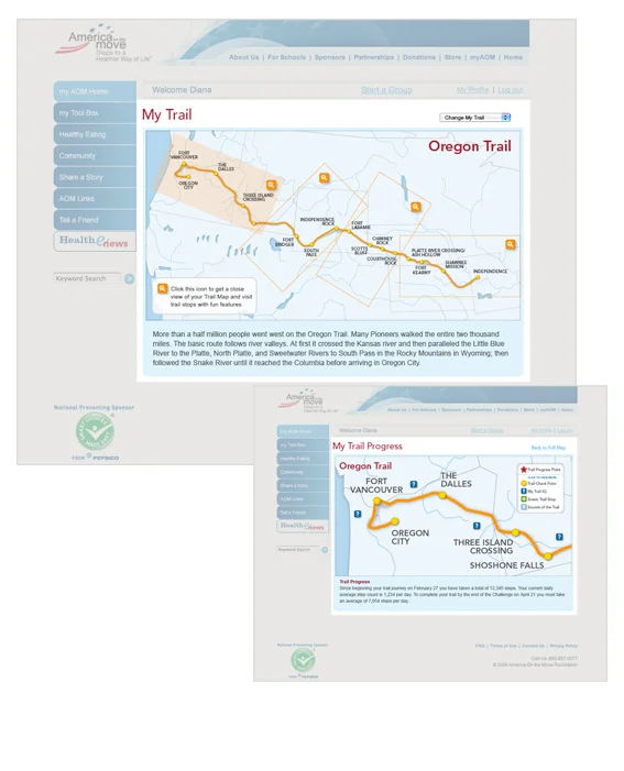 America On the Move On-Line Map