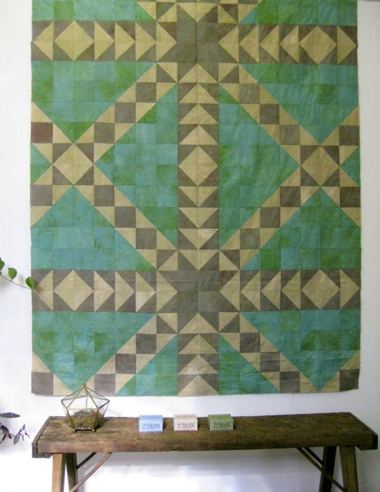 hand dyed quilt