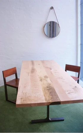 Bronze Trestle Table by BDDW