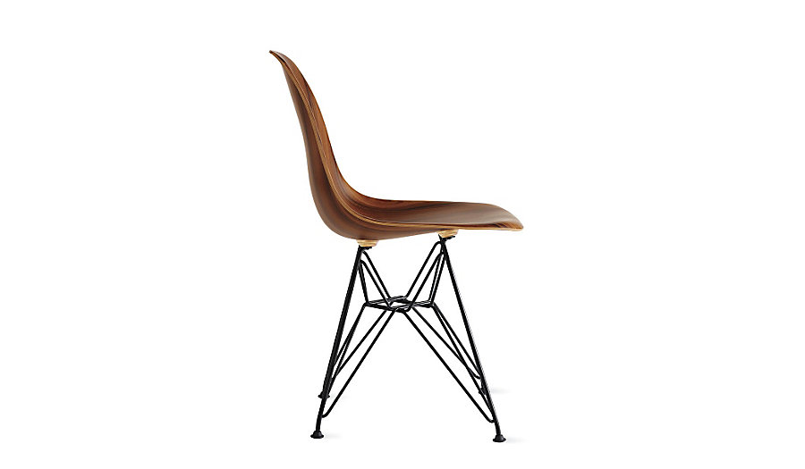Modern Mondays Eames Molded Wood Side Chair Shark And Olive