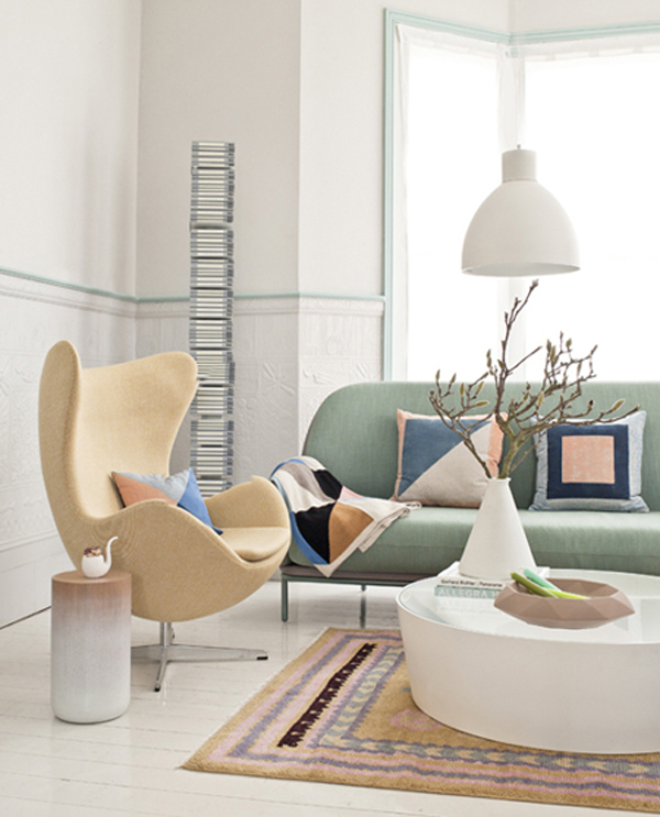 Modern Colorful Pastel Living Room