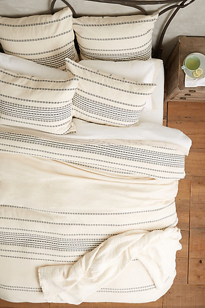 Rippled Stripe Duvet / Anthropologie