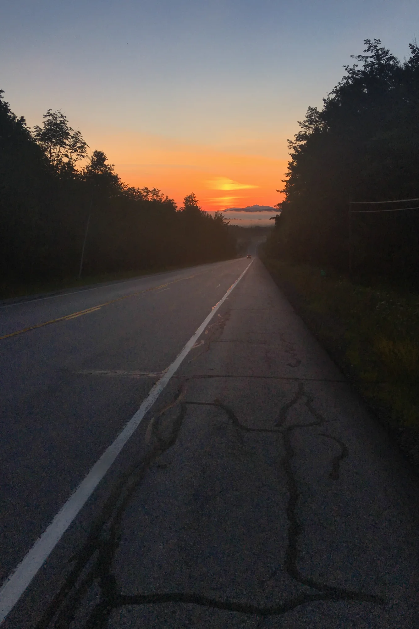 Sunrise over the Adirondacks