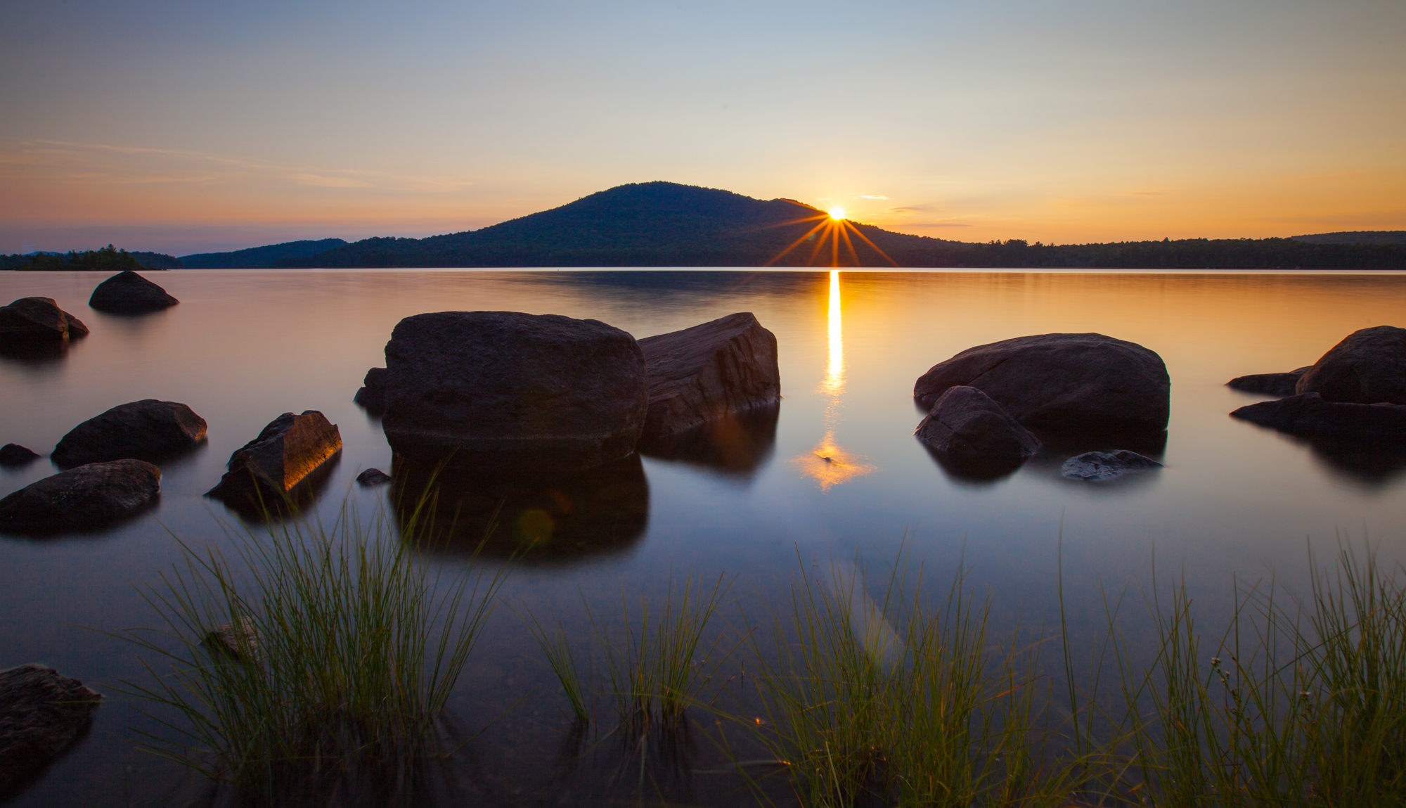 Sunset over Long Lake