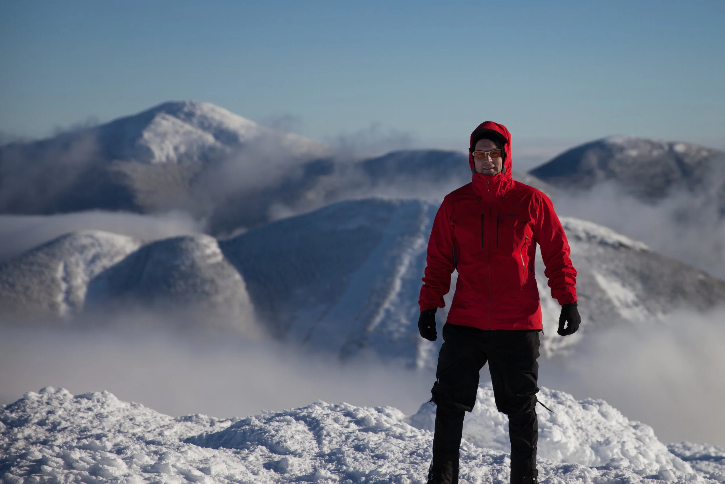 On top of Algonquin Peak in the Adirondaks