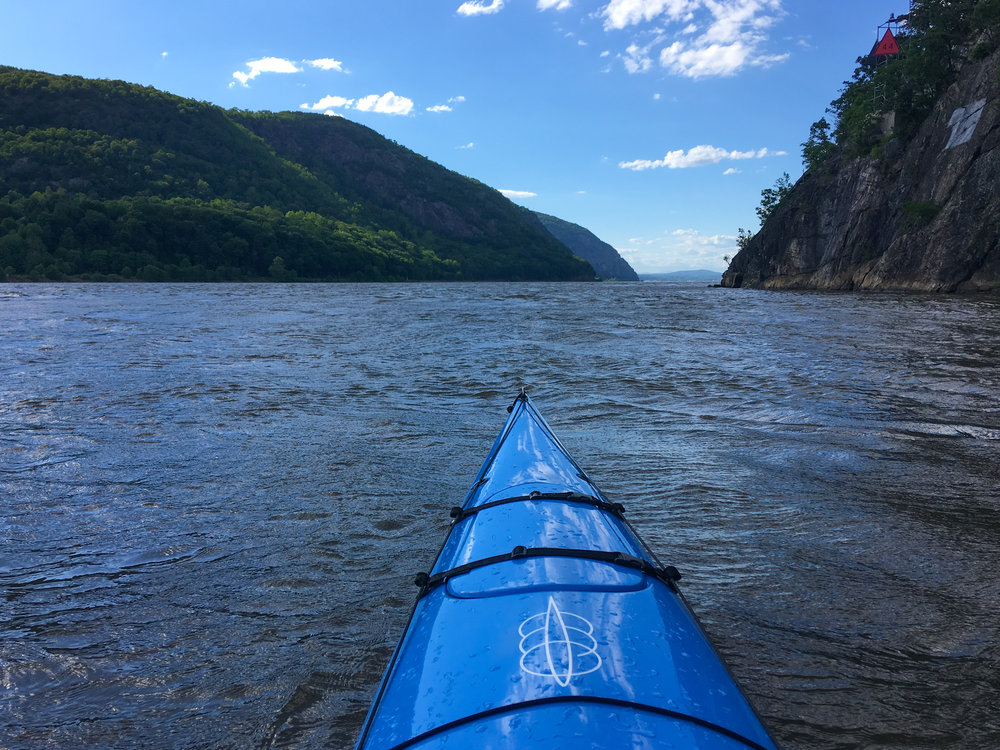 Hudson River on a Windy Day