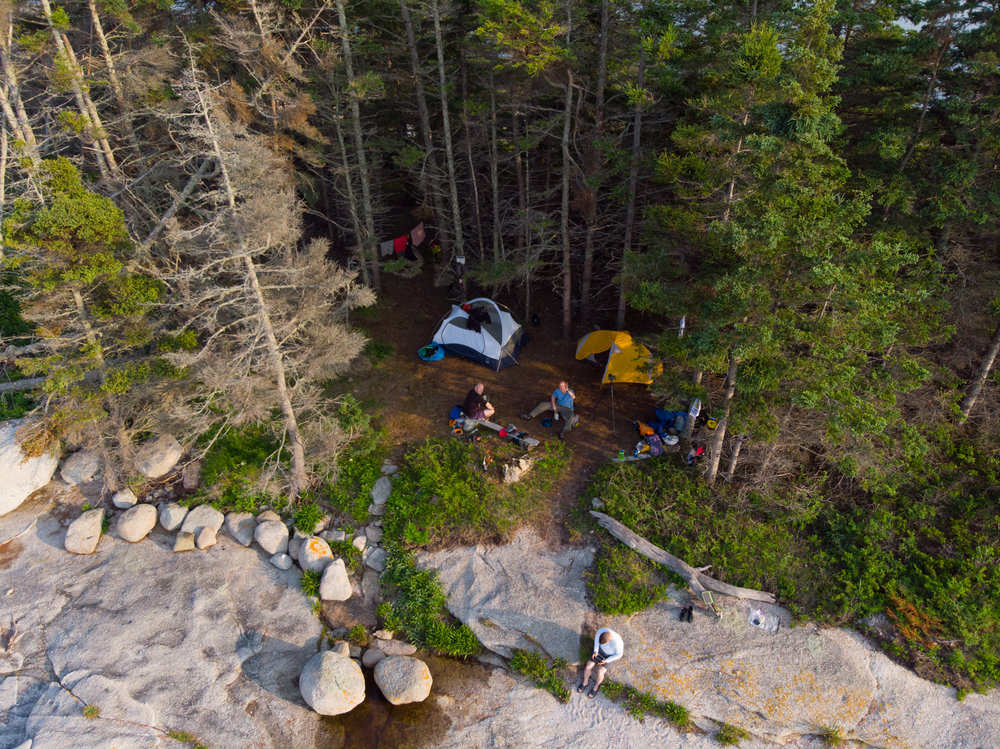 Aerial View of our Camp Site