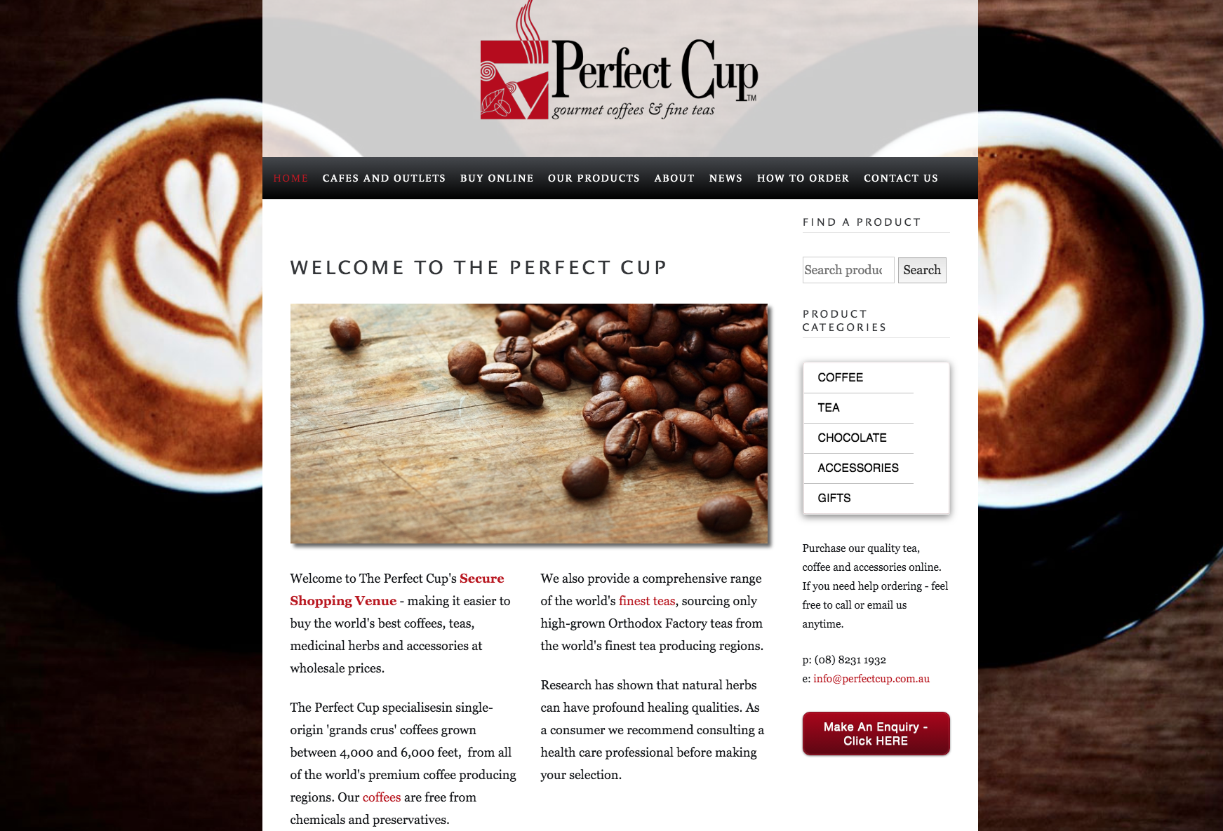 VISIT the perfect cup