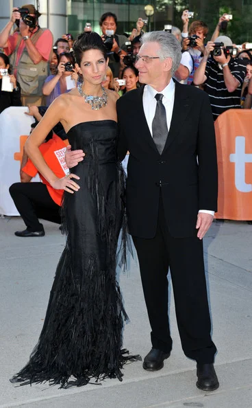 Photo: With her father (director David Cronenberg). A Dangerous Method premiere, TIFF 2011.