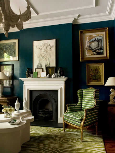 "I art directed this shoot with Chris at Colette's home in London a few years back. This is still one of my fave images that we ever ran on the pages of House & Home . Colette's sensibility is so artful and gutsy with a sense of humour to boot. And she is a master of the hi low mix. You would never guess that the rug in this room is from Pottery Barn." Photo, Chris Tubbs. Design, Colette Van den Tillart.