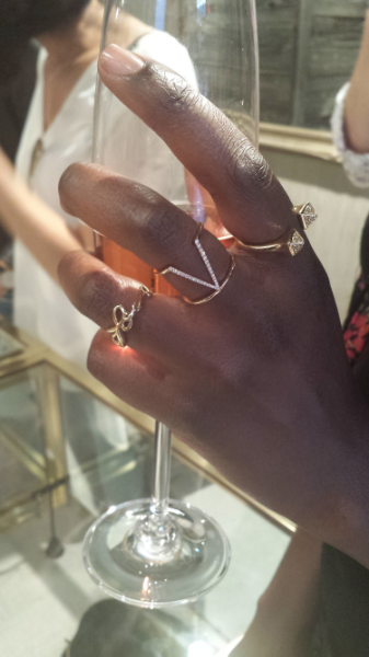 Splurge on these dainty pave diamond stackable rings, a timeless and effortless way to accessorize your look.