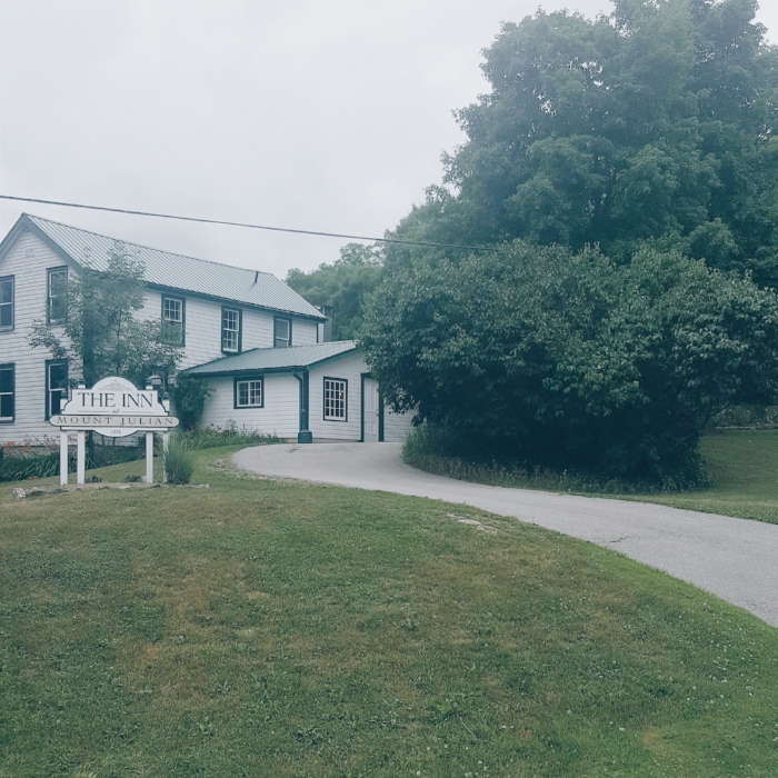 Mount Julian restaurant, an unforgettable dining experience housed in the old Inn built in 1874.