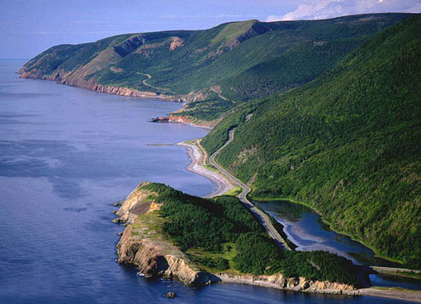 The Cabot Trail in Cape Breton.