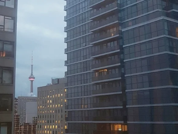 A view from our hotel window of one of Canada's greatest landmarks.