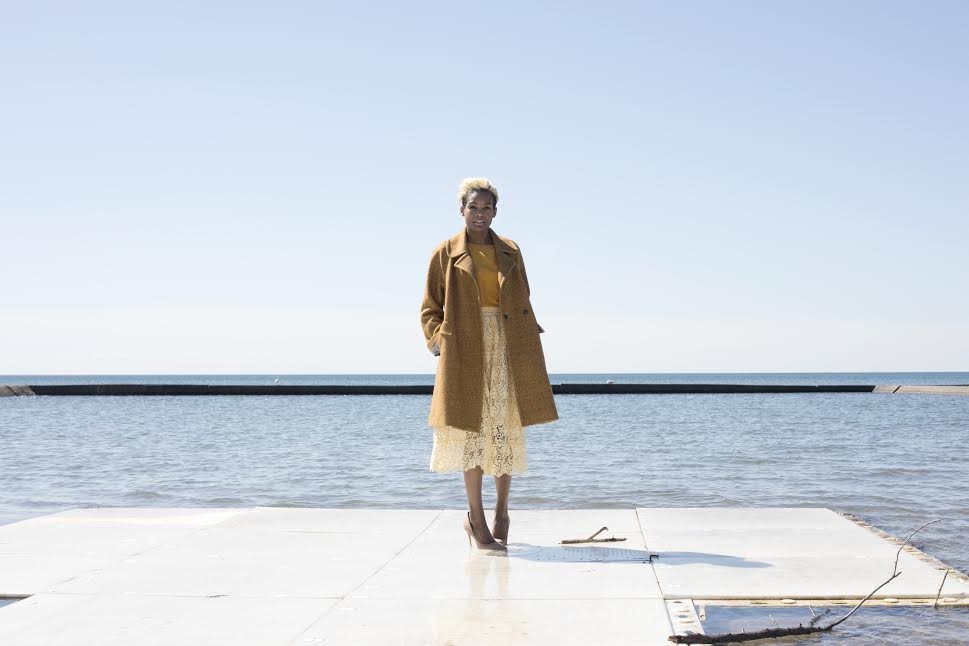 Søsket coat | LOFT top | H&M skirt | Aldo heels. Photo: Anna Lisa Sang