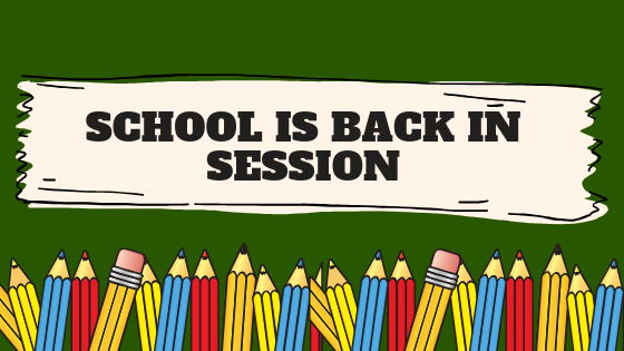 School is Back in Session Today! — Frank Black Middle School PTO