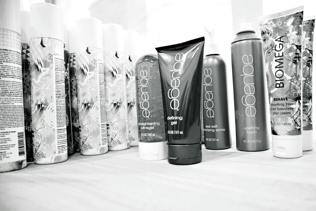 Backstage products. Have to be loaded with products to create fabulous hair on our models from start to finish!