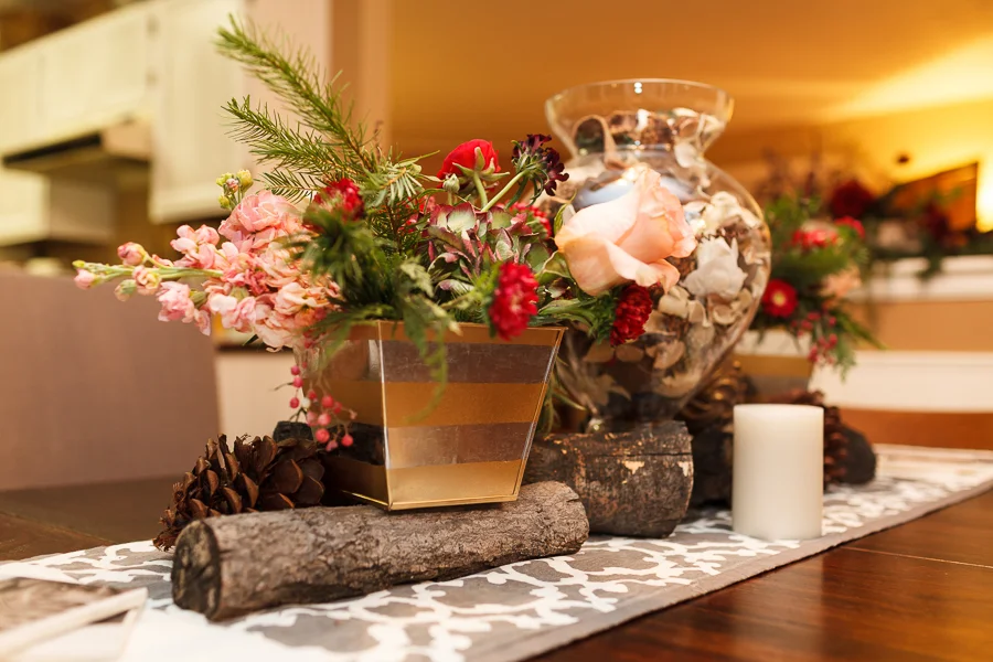 The flower arrangements were made in a hands-on, educational floral class at Lace.and.Lilies . If you're local, I highly recommend taking one of their classes. Otherwise, check out their website & blog for inspiration. 