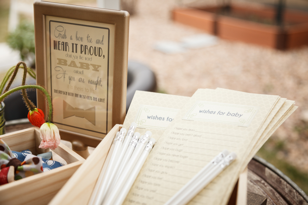 custom designed mad libs and sign for baby shower {photography by Marcus Edwards }