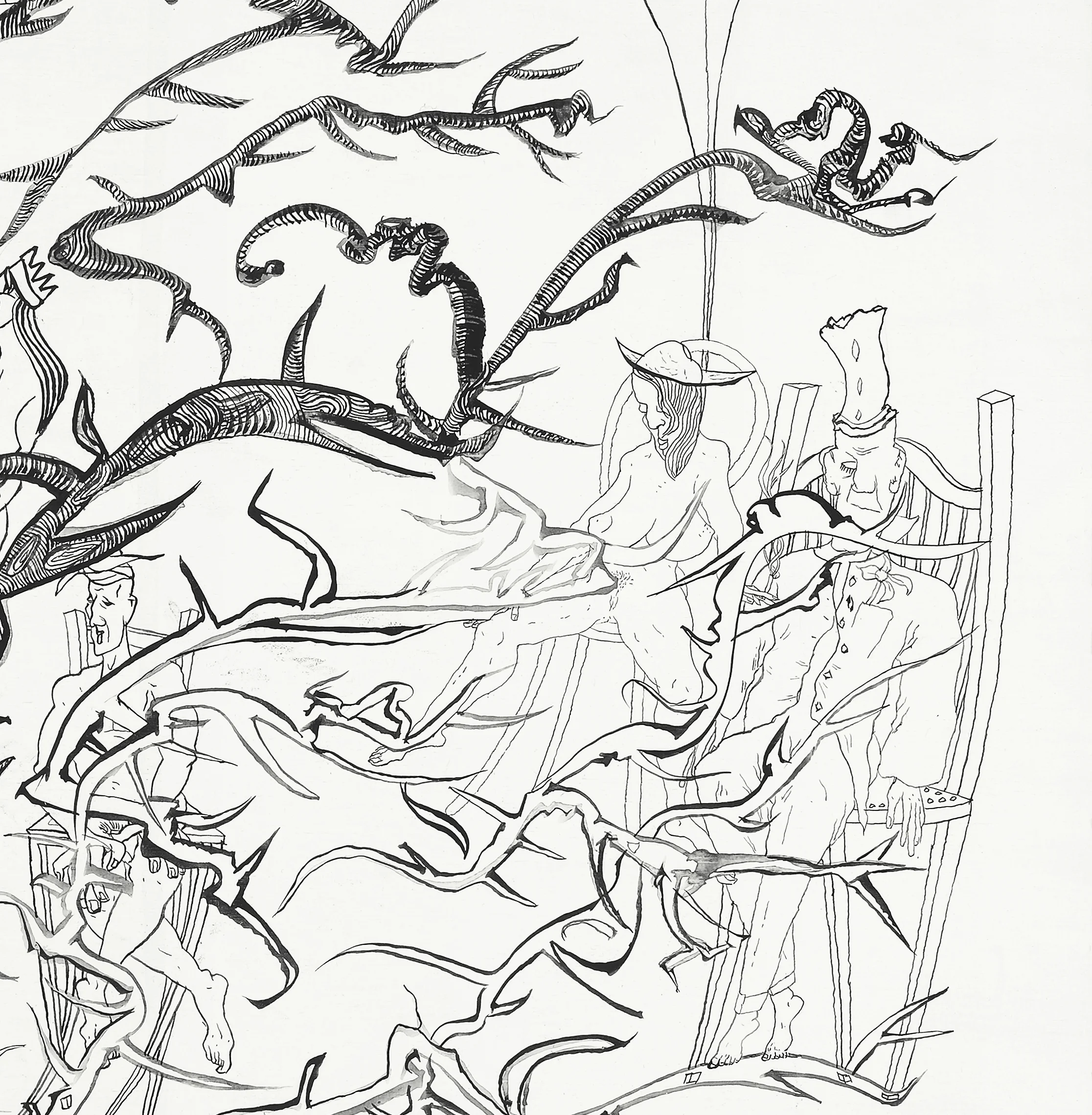 Detail from "Fools and Dryads" 2012