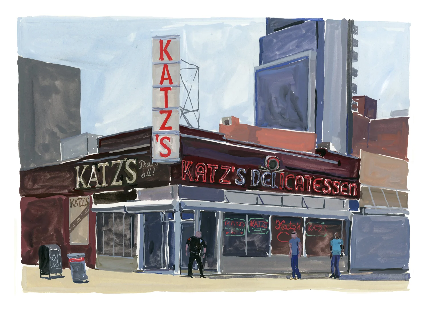 Katz's, East Houston St. Louis Vuitton New York Travel Book 