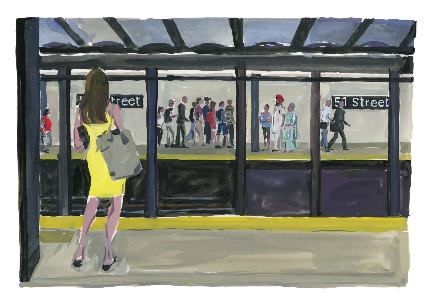 51st St. subway station Louis Vuitton New York Travel Book 