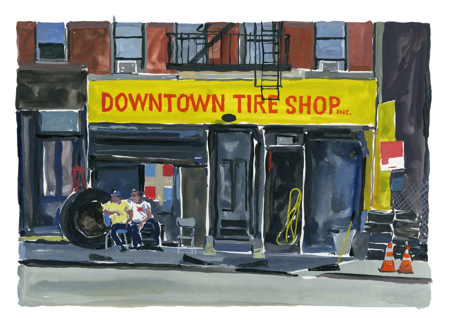 Tire shop Louis Vuitton New York Travel Book 